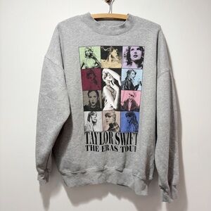 Taylor Swift The Eras Tour II Official Merchandise Gray Sweatshirt Size Small